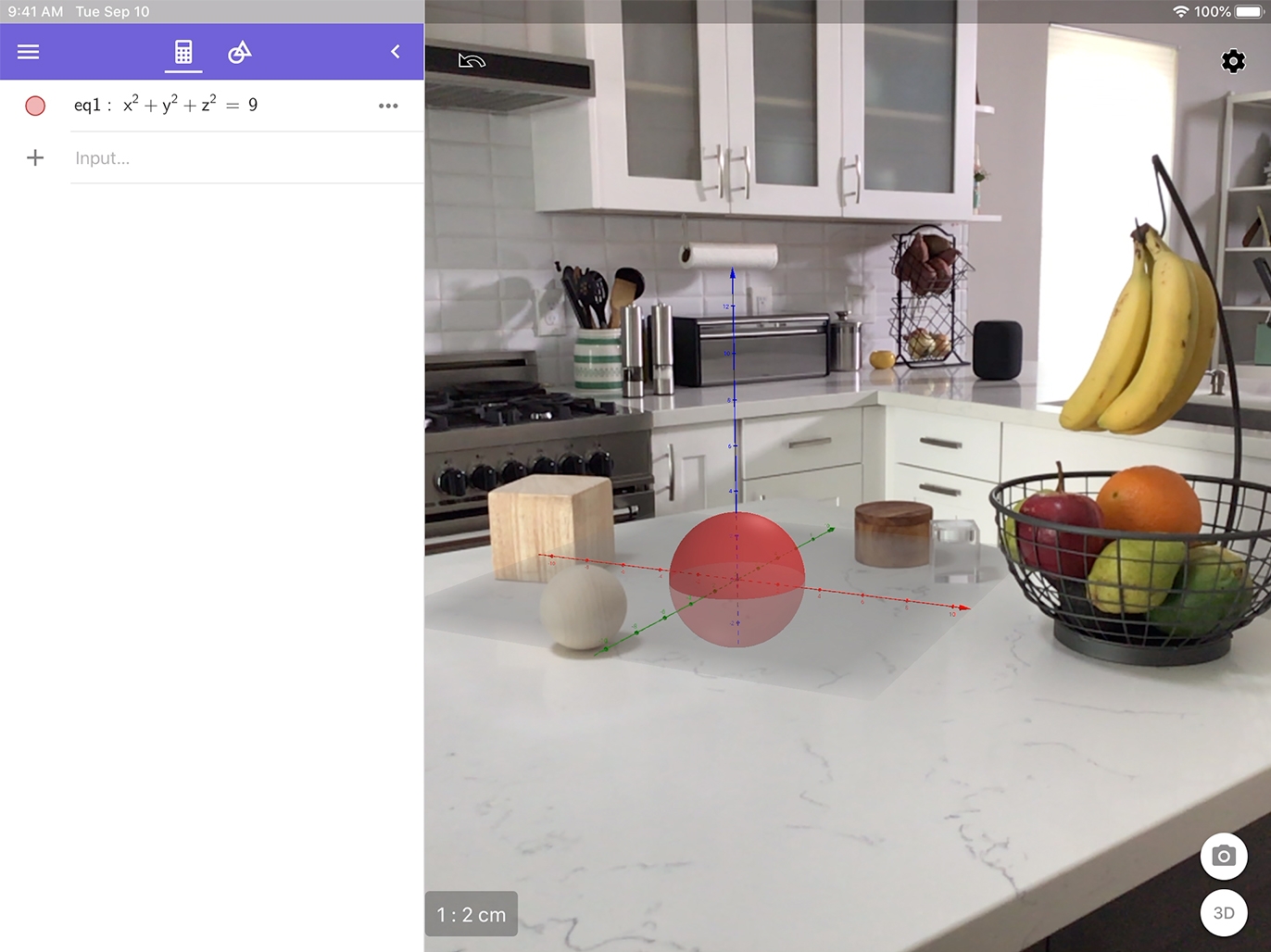 AR: Calcolatrice 3D GeoGebra - Apple Education Community